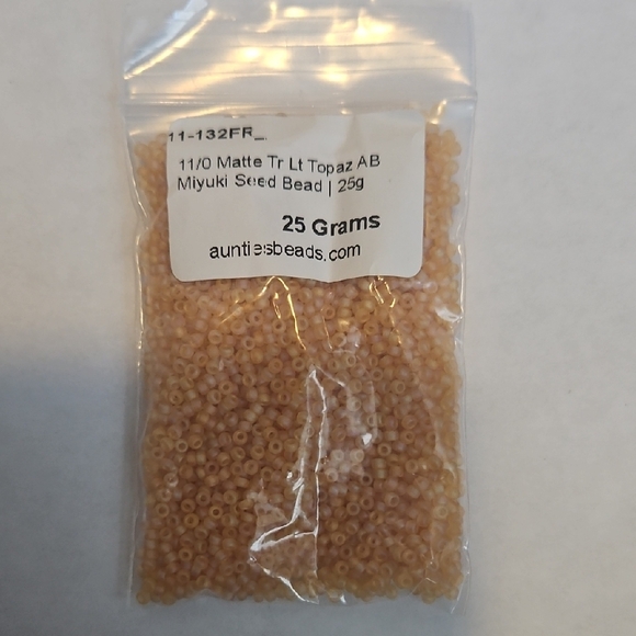 Miyuki 11/0 Seed Beads in Brown, Grey, Orange, and Cream - Picture 7 of 7